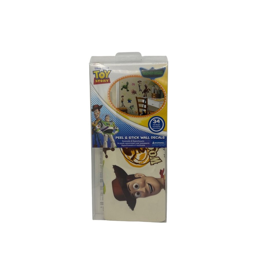 Toy Story 3 Glow In The Dark Peel and Stick Multi Color Wall Decals RoomMates